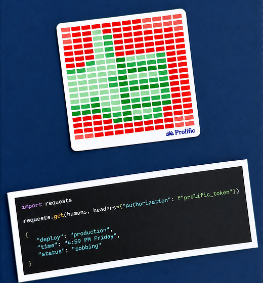 Stickers co-created for AI engineers and developers building with APIs